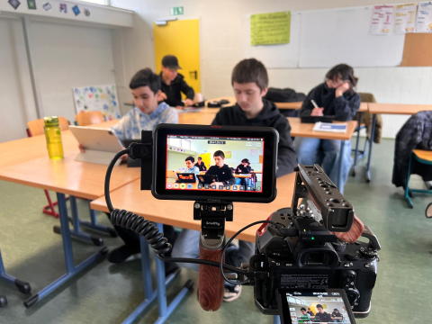 Filmdreh (Stadtgymnasium)